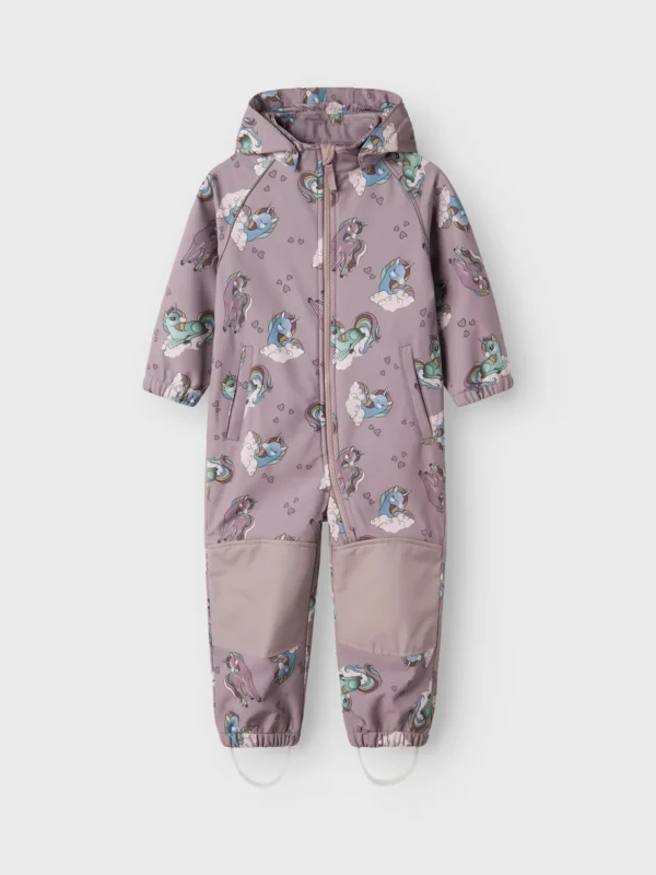 NMMALFA08 Name it softshell kombe 'Purple Dove Unicons'