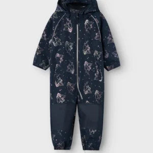 NMMALFA08 Name it softshell kombe 'Dark Sapphire Unicorn foil'