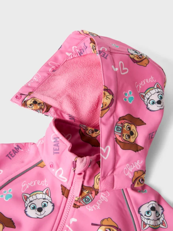 NMMALFA08 Name it softshell kombe 'Pawpatrol Pink Cosmos'