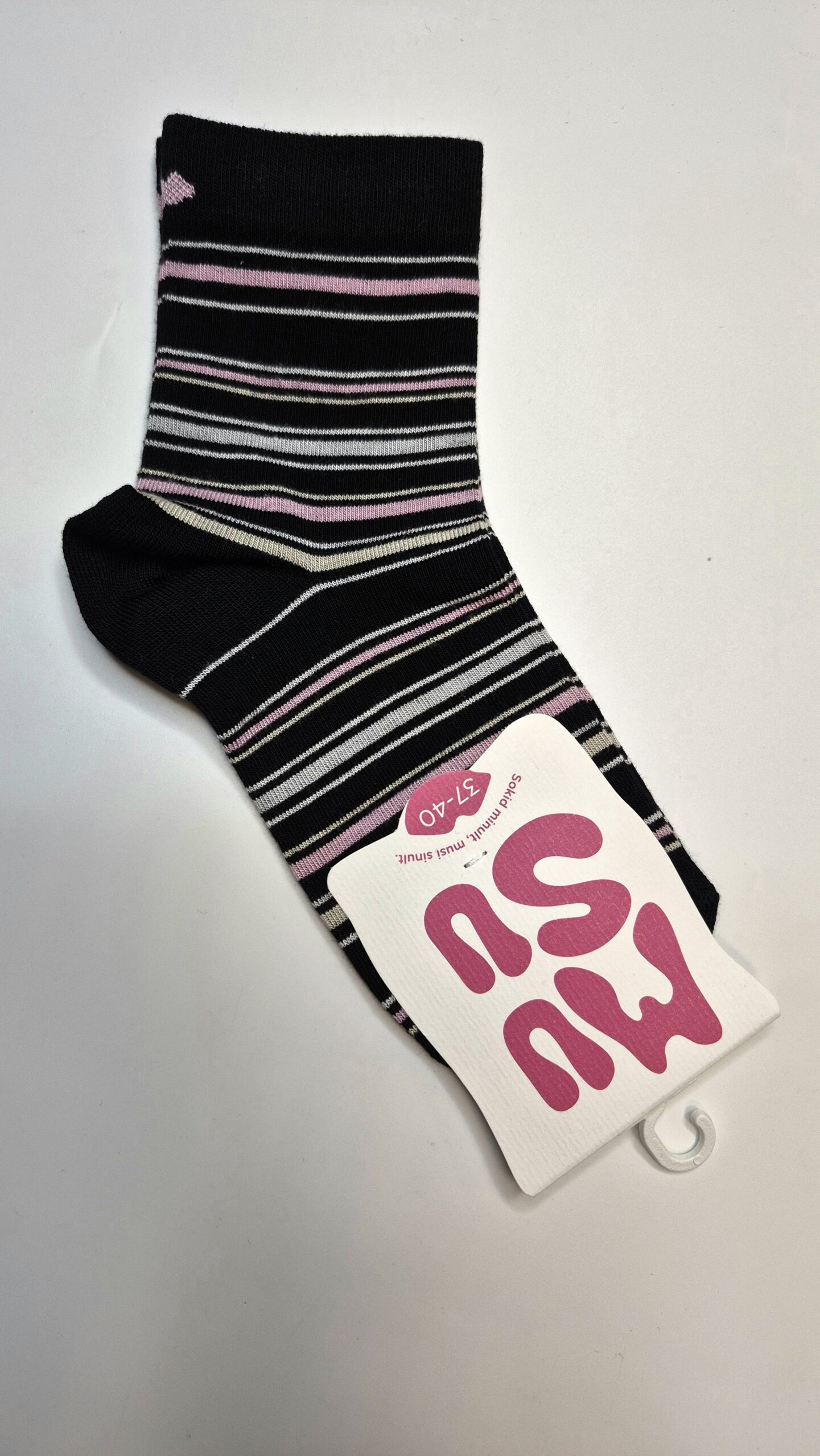 Naiste bambusviskoosist sokid 'Must MuSu' suurus 37-40