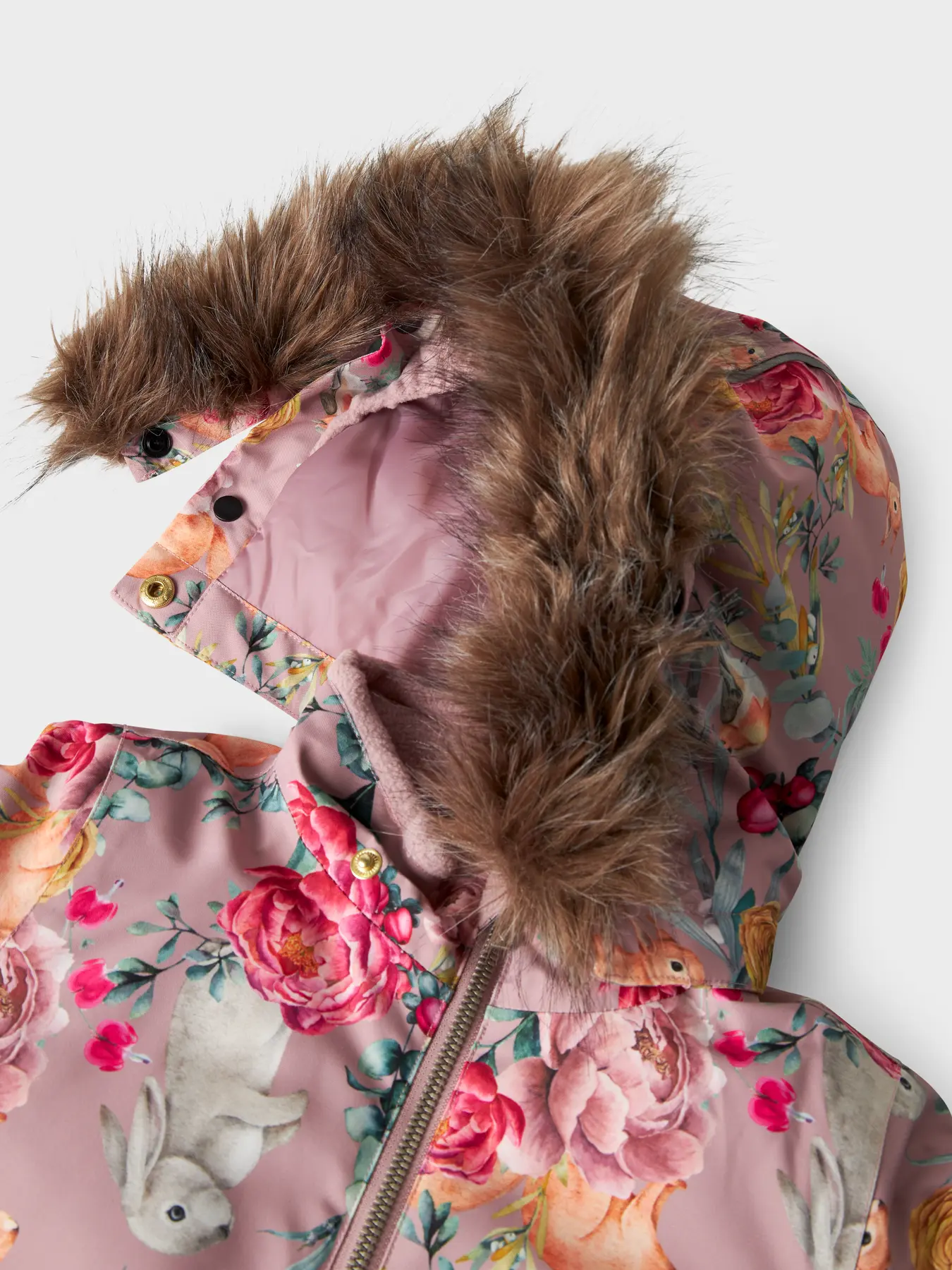 NMNSNOW10 Name it talvekombe 'Woodrose FLOWER RABBIT'