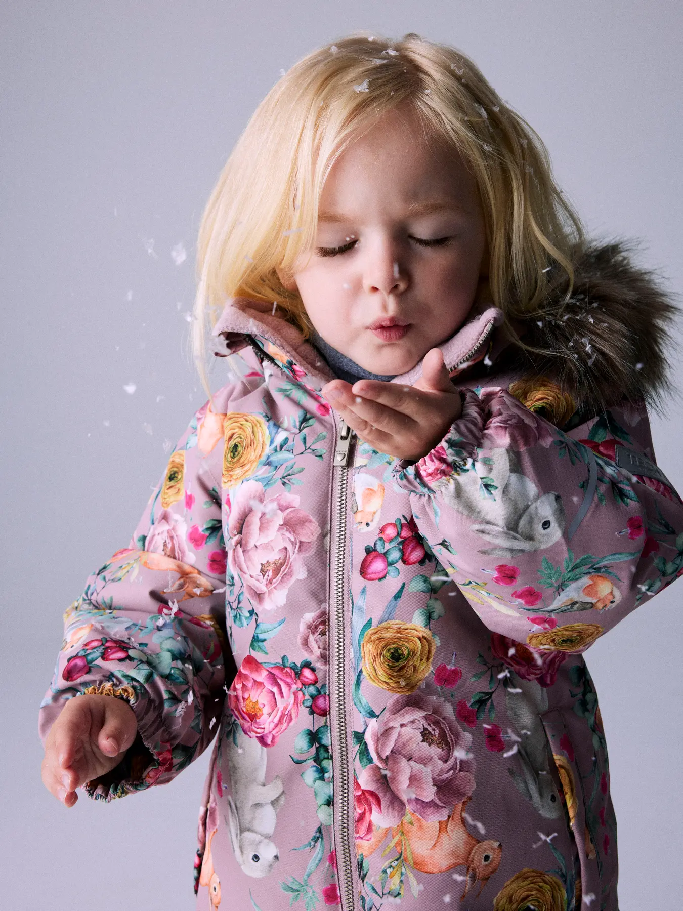 NMNSNOW10 Name it talvekombe 'Woodrose FLOWER RABBIT'