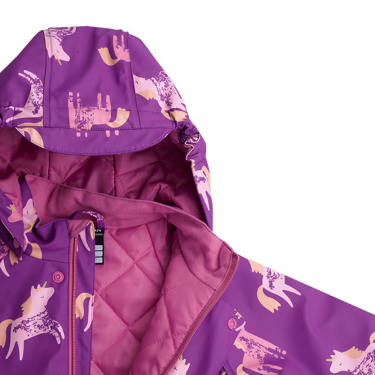 Jonathan tepitud voodriga vihmakombe 'Lilla Ükssarvik'