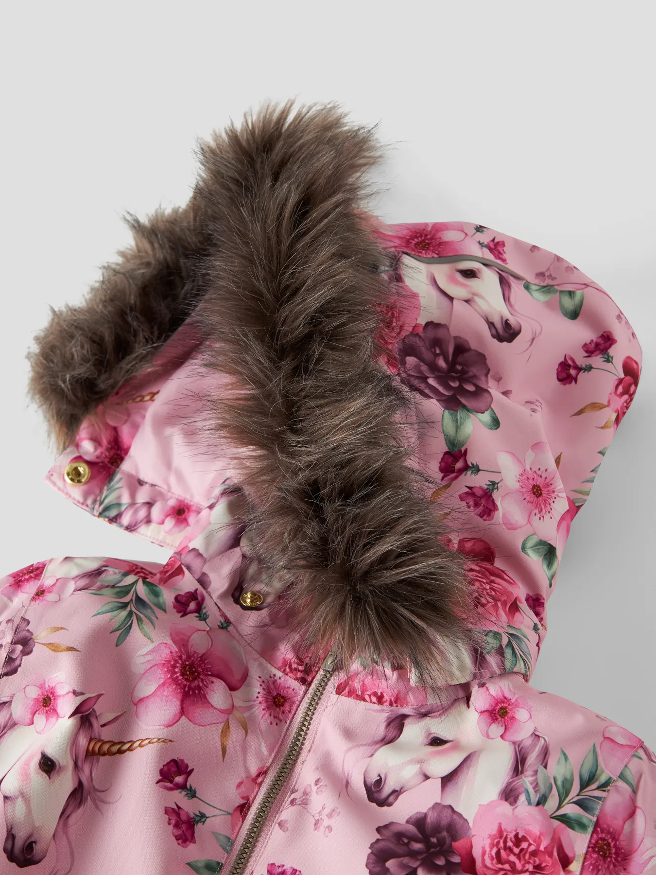 NMNSNOW10 Name it talvekombe 'Parfait Pink FLORAL UNICORN'