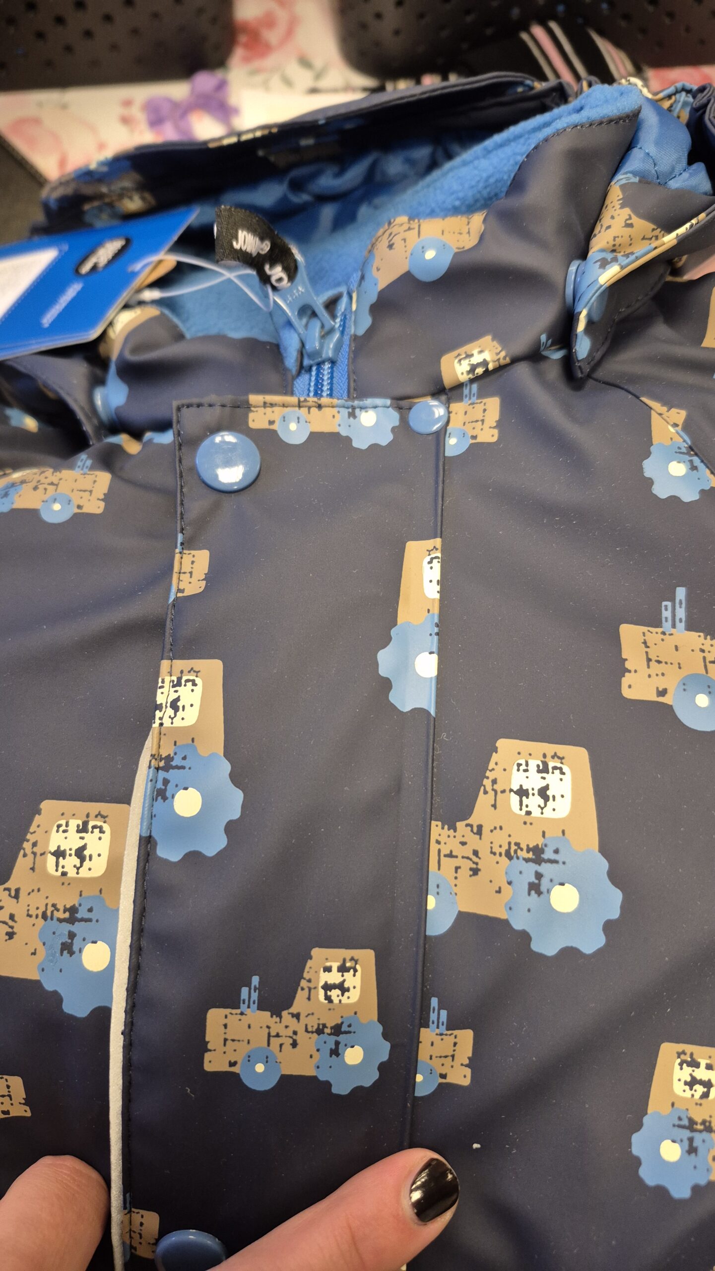 Jonathan tepitud voodriga vihmakombe 'Tumesinine' suurus 80 (DEFEKTNE TOODE) - Image 8