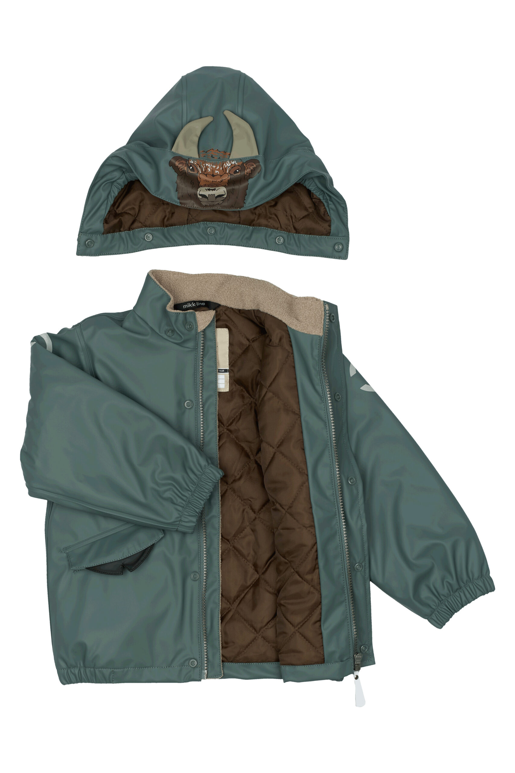 Mikk-Line tepitud voodriga vihmakomplekt 'Balsam Green' 33161ML