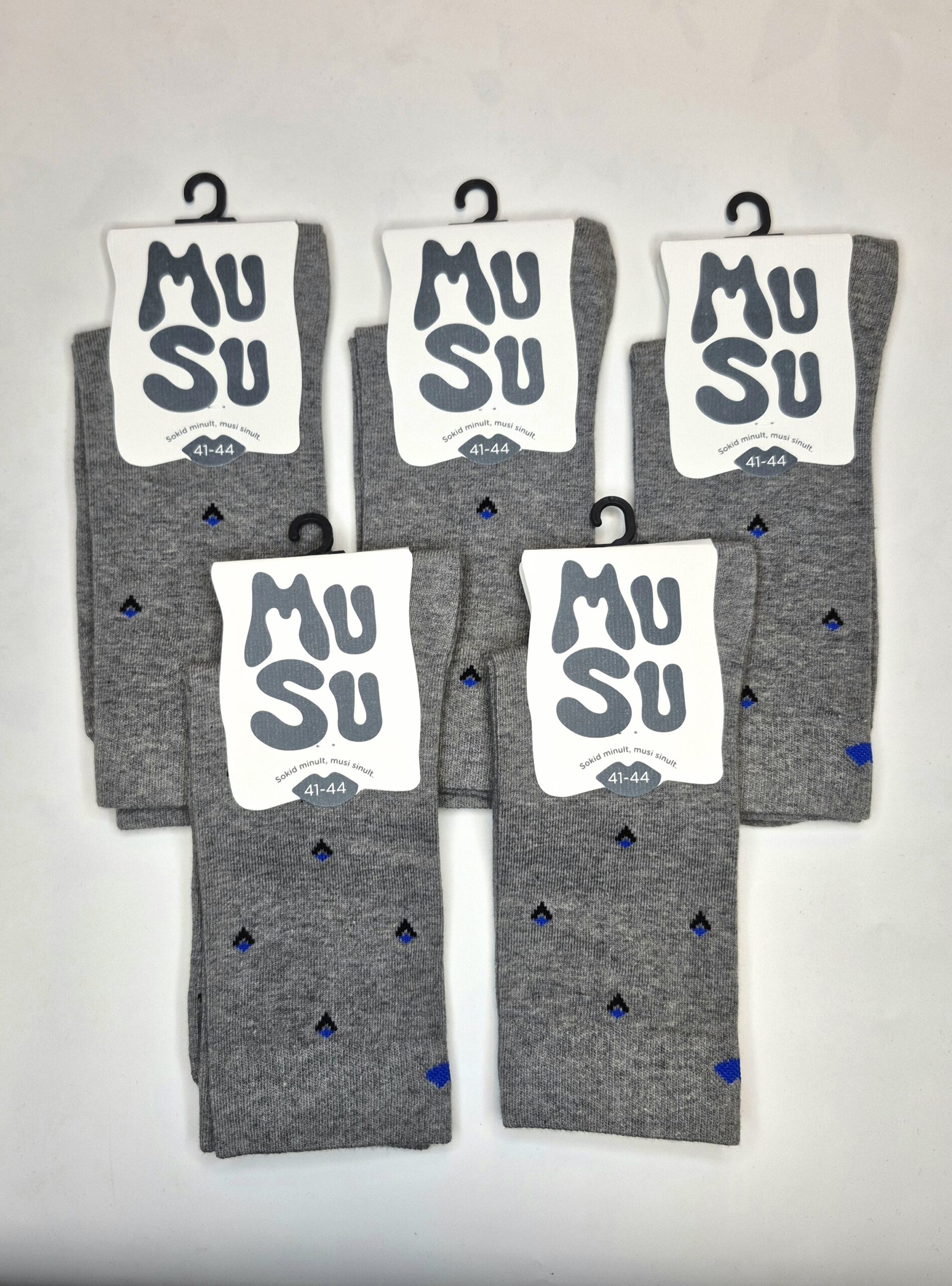 Meeste puuvillased sokid 'Tumehall MuSu' suurus 41-44 (5 paari)