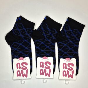 Naiste puuvillased sokid 'Must & Sinine MuSu' suurus 37-40