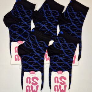 Naiste puuvillased sokid 'Must & Sinine MuSu' suurus 37-40