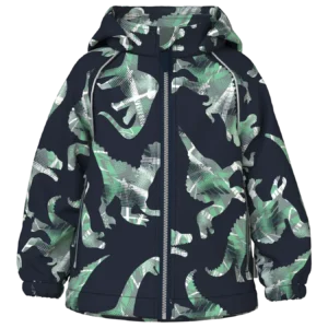 NMMALFA08 Name it softshell jope ‘Dark Sapphire GRAPHIC DINO’