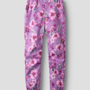 NKFALFALIGHT08 NAME IT tehniline püksid ‘Iris Orchid FLORAL FOREST'