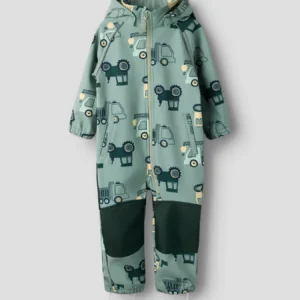 NMMALFA08 Name it softshell overall 'Chinois Green MASCHINE'