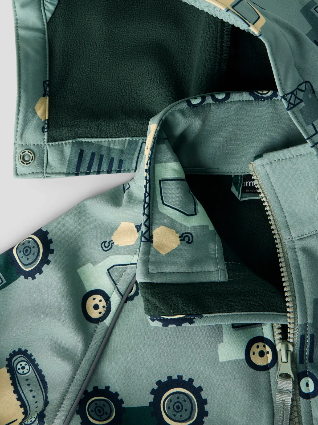 NMMALFA08 Name it softshell overall 'Chinois Green MASCHINE'