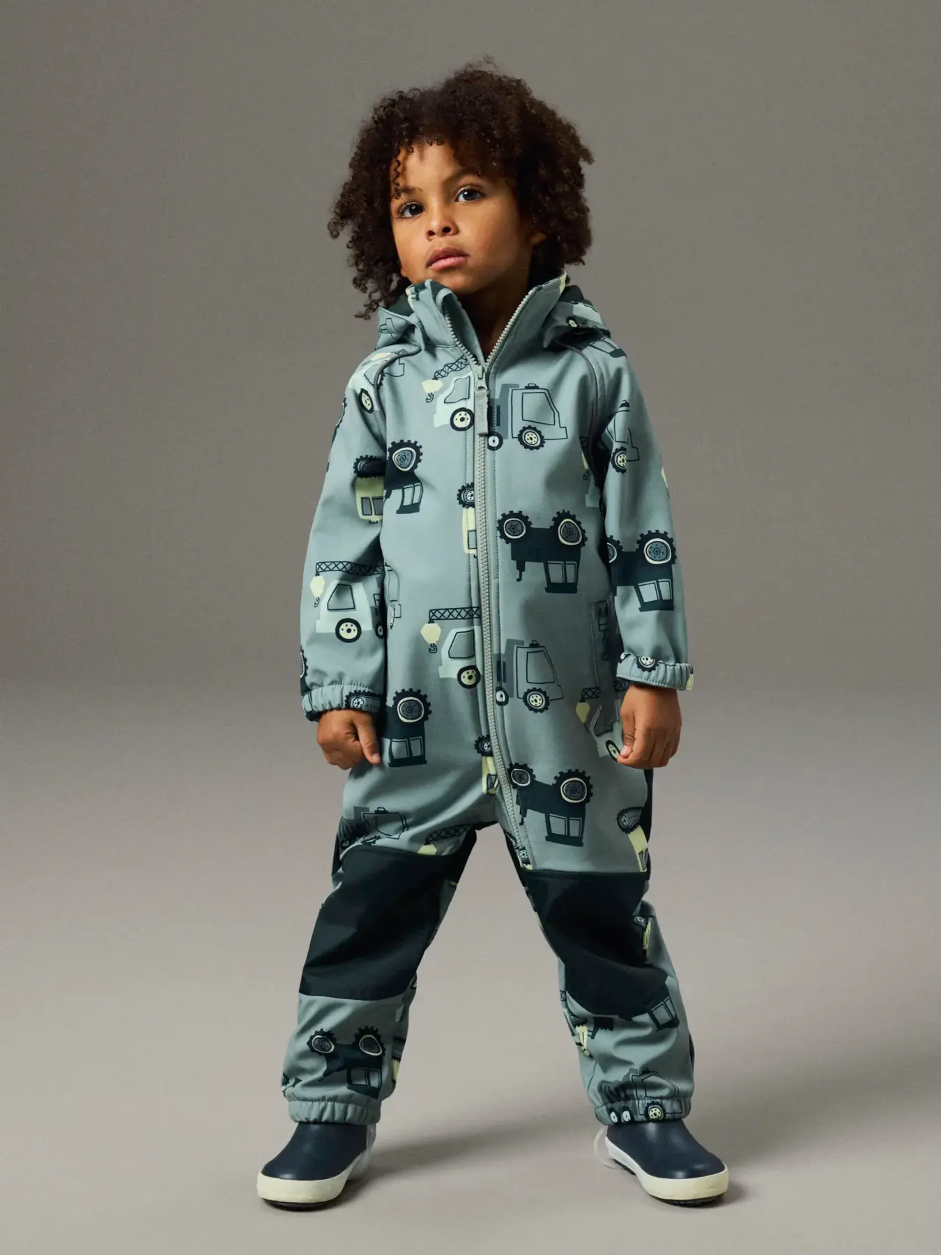 NMMALFA08 Name it softshell overall 'Chinois Green MASCHINE'