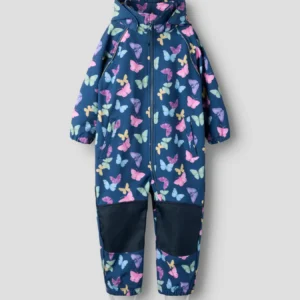 NMMALFA08 Name it softshell kombe 'Insignia Blue BUTTERFLY'