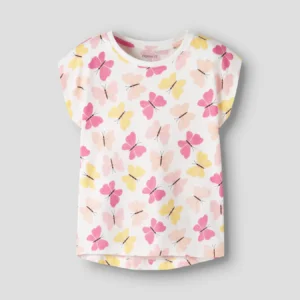 NMFVIGGA Name it pluus 'Bright White Pink Butterfly'