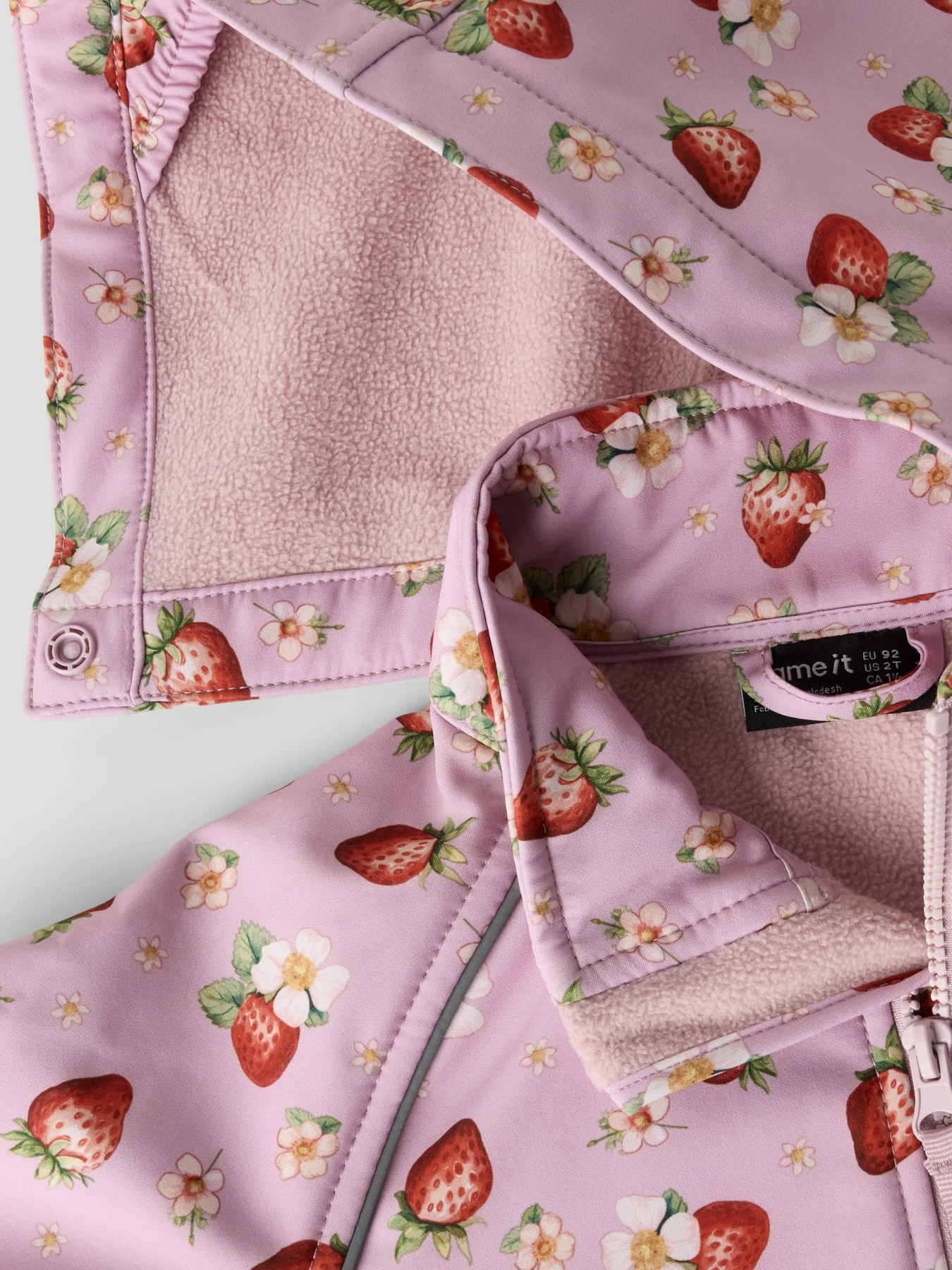 NMMALFA08 Name it softshell overall 'Keepsake Lilac STRAWBERRY'