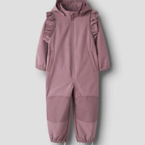 NMMALFA08 Name it softshell kombe ‘Frill Foil Wistful Mauve’