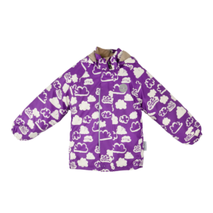 Jonathan rain jacket with quilted lining 'Dark purple clouds'