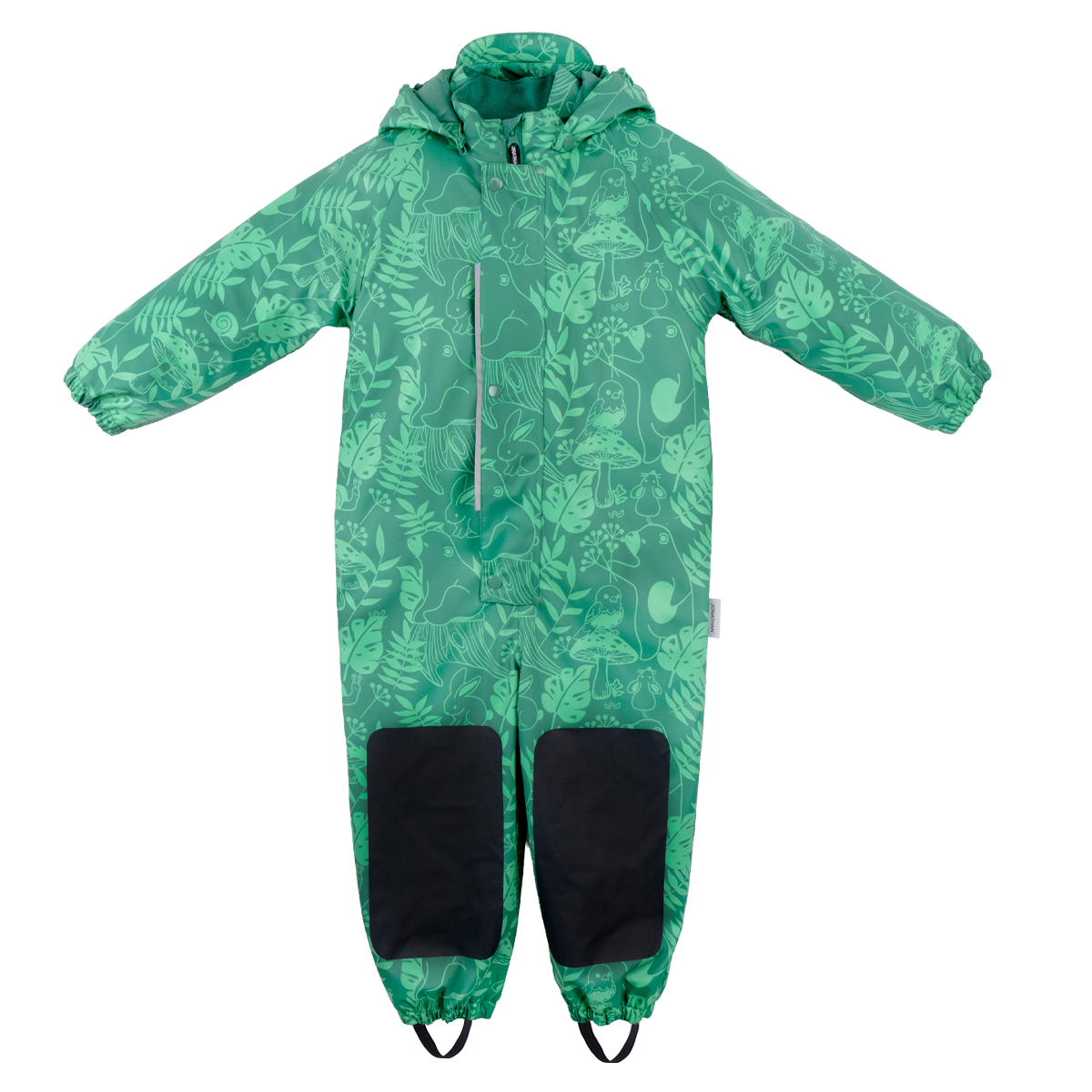 Jonathan overall with quilted lining 'Green forest print'